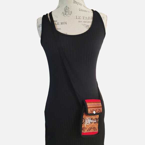 Authentic Peruvian Textile Crossbody Travel Bag - NWOT - Picture 9 of 9